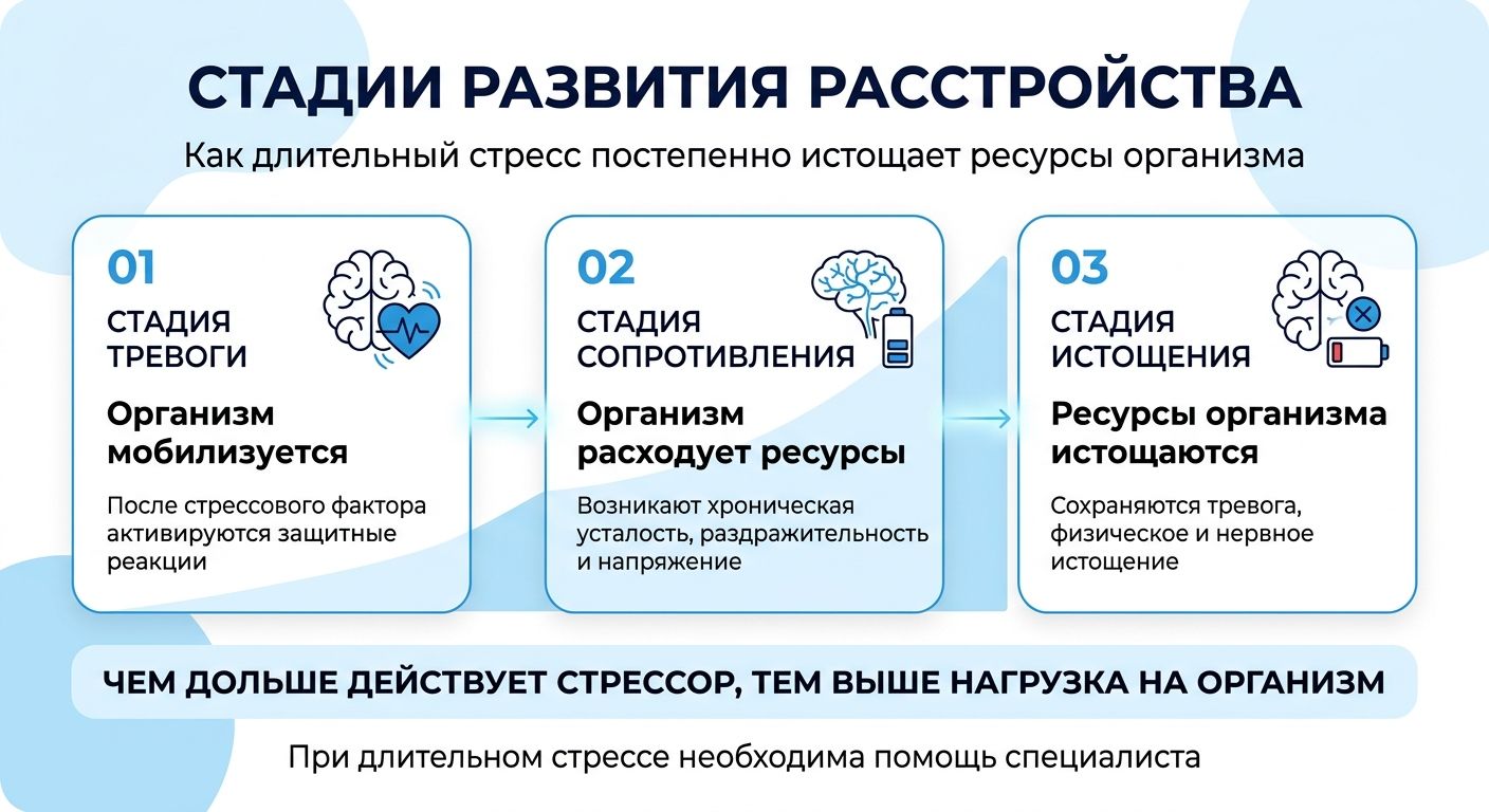 Лечение стресса в Нытве инфографика